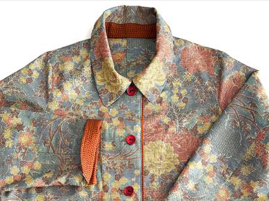 【メルドレス】大島紬刺し子入りジャケット