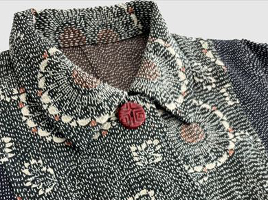 【メルドレス】白刺し子ハーフコート